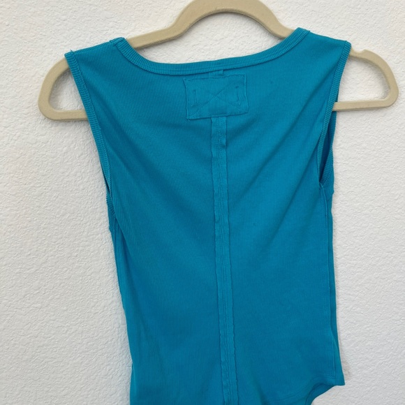 We The Free Hummingbird Vibrant Blue Tank Top - Picture 5 of 5